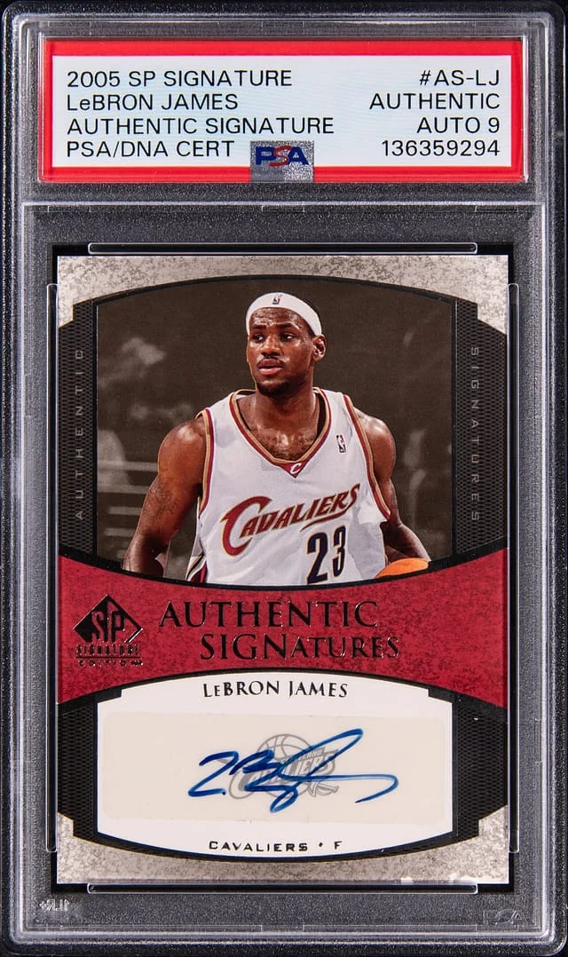 2005-06 Upper Deck SP LeBron James Signature Authentic Signature #AS-LJ card image