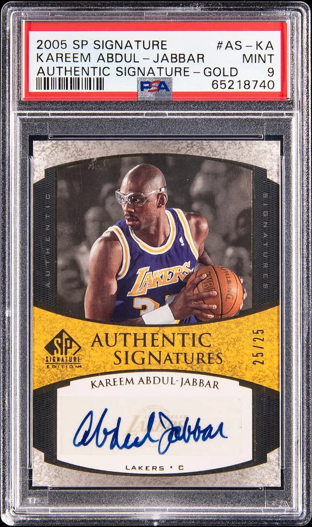 2005-06 Upper Deck SP Signature Edition Kareem Abdul-Jabbar Authentic Signature Gold #AS-KA card image