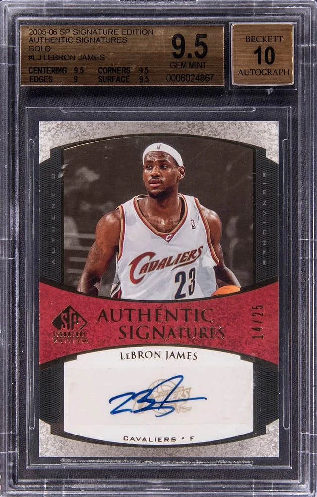 2005-06 Upper Deck SP Signature Edition LeBron James Authentic Signature #AS-LJ card image