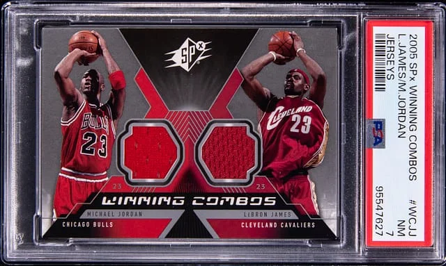 2005-06 Upper Deck SPx LeBron James/Michael Jordan Winning Combos Jerseys #WC-JJ card image