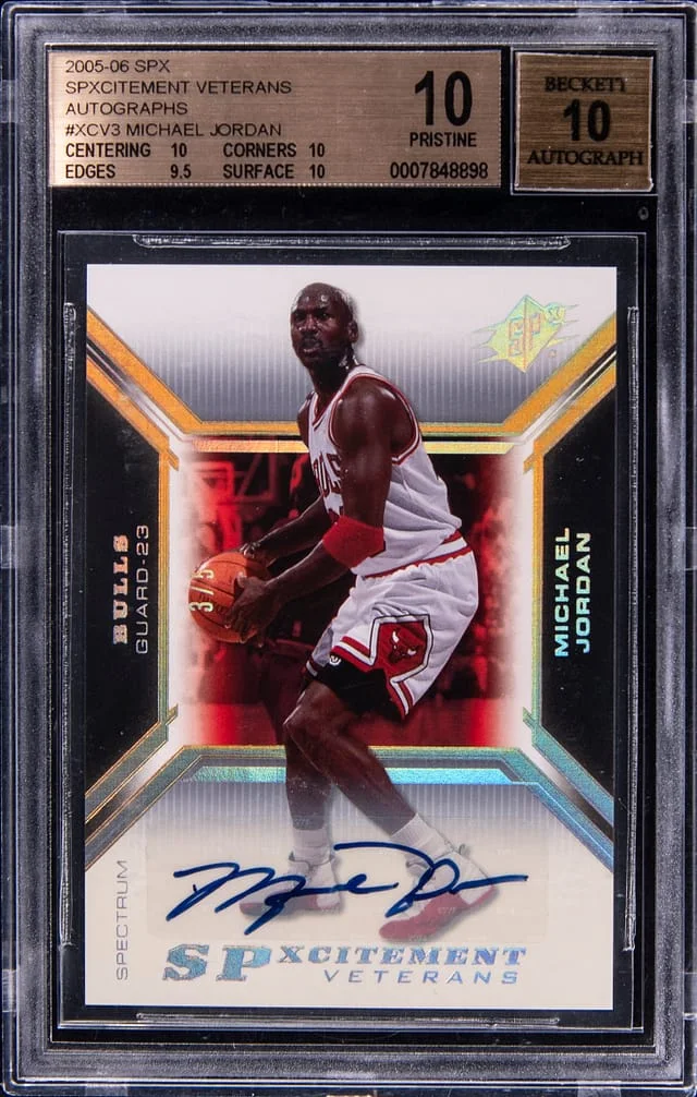 2005-06 Upper Deck SPx Michael Jordan SPxcitement Veterans Autographs #XCV3-A card image