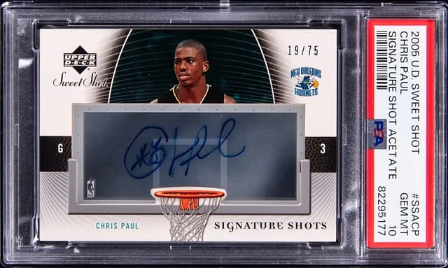 2005-06 Upper Deck Sweet Shot Chris Paul Signature Shot Acetate #SSA-CP card image