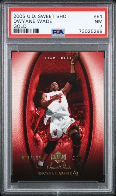 2005-06 Upper Deck Sweet Shot Dwyane Wade Gold #51 card image