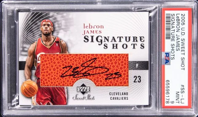 2005-06 Upper Deck Sweet Shot LeBron James Signature Shots #SS-LJ card image