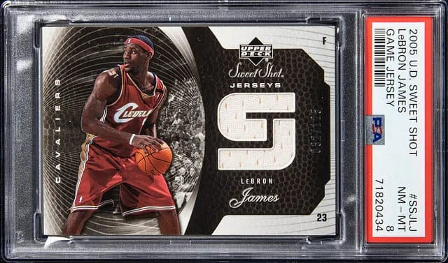 2005-06 Upper Deck Sweet Shot LeBron James Game Jersey #SSJ-LJ card image