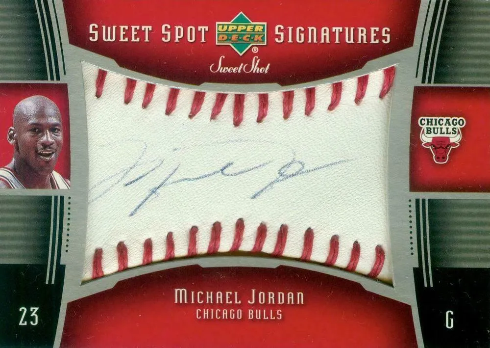 2005-06 Upper Deck Sweet Shot Michael Jordan Sweet Spot Signatures #SSS-MJ card image