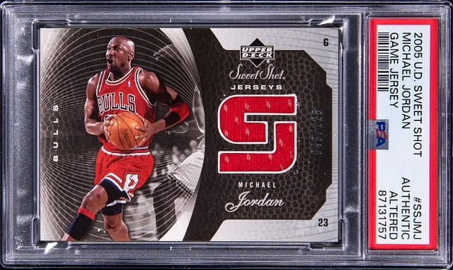 2005-06 Upper Deck Sweet Spot Michael Jordan Game Jersey #SSJMJ card image