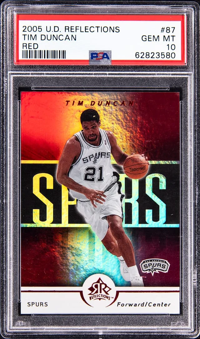2005-06 Upper Deck Tim Duncan Reflections Red #87 card image