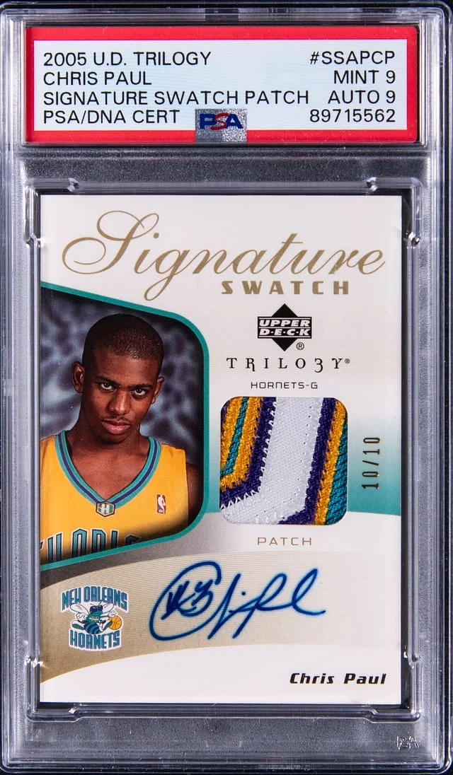 2005-06 Upper Deck Trilogy Chris Paul Signature Swatch Patch #SSAP-CP card image