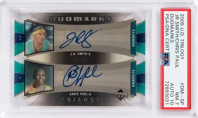 2005-06 Upper Deck Trilogy Chris Paul/J.R. Smith Duomarks #DM-SP card image