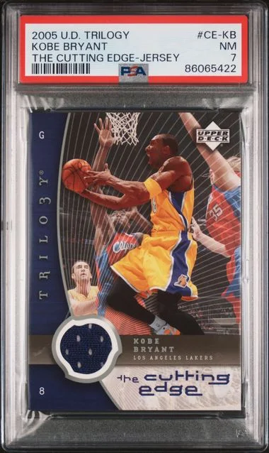 2005-06 Upper Deck Trilogy Kobe Bryant Game-Used The Cutting Edge Jersey #CE-KB card image