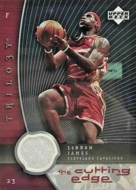 2005-06 Upper Deck Trilogy Lebron James The Cutting Edge #CE-LJ card image