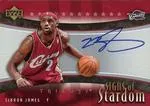 2005-06 Upper Deck Trilogy Lebron James Signs of Stardom #SS-LJ card image