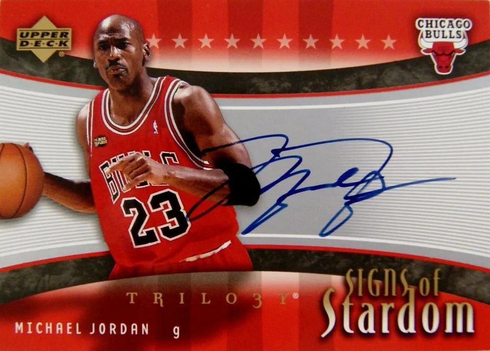 2005-06 Upper Deck Trilogy Michael Jordan Signs of Stardom #SS-MJ card image
