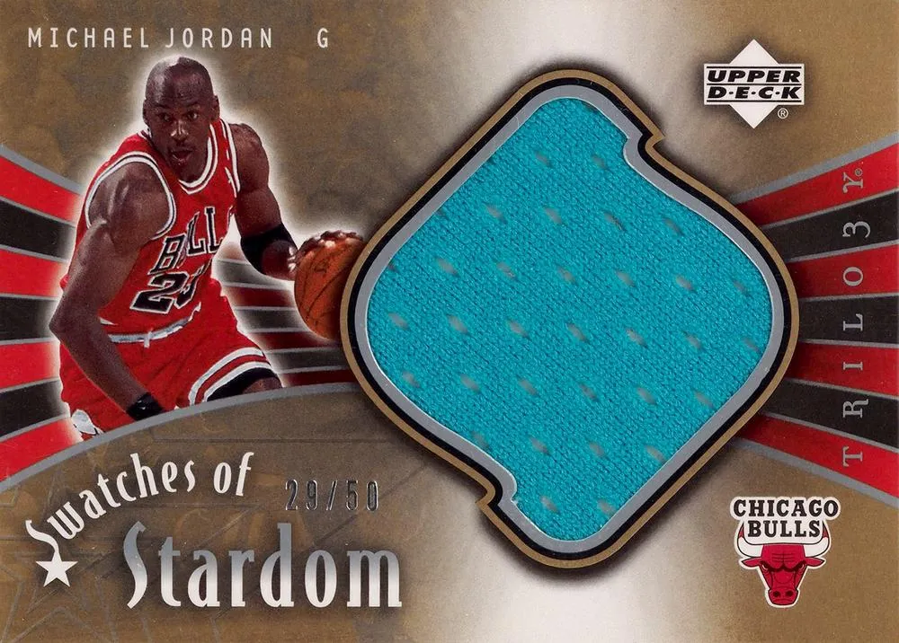 2005-06 Upper Deck Trilogy Michael Jordan Swatches of Stardom #SW-MJ card image