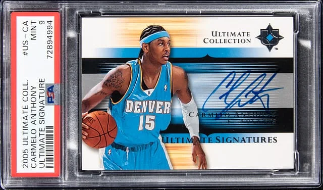 2005-06 Upper Deck Ultimate Collection Carmelo Anthony Ultimate Signature #US-CA card image