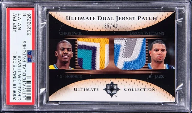 2005-06 Upper Deck Ultimate Collection Chris Paul/Deron Williams Ultimate Dual Patches #DP-PW card image