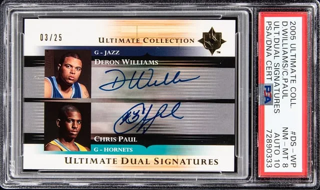 2005-06 Upper Deck Ultimate Collection Deron Williams/Chris Paul Ultimate Dual Signatures #DS-WP card image