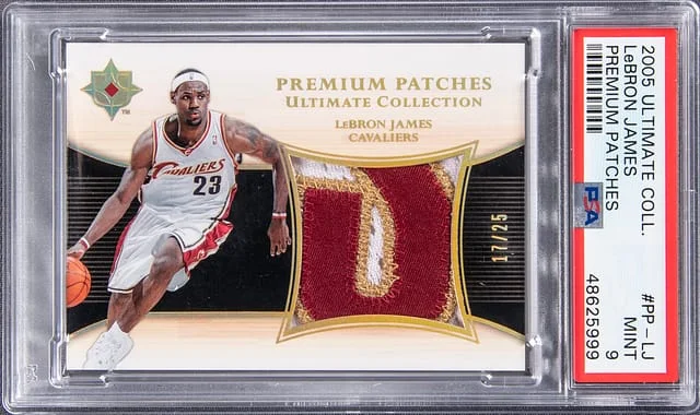 2005-06 Upper Deck Ultimate Collection LeBron James Game-Used Premium Patches #PP-LJ card image