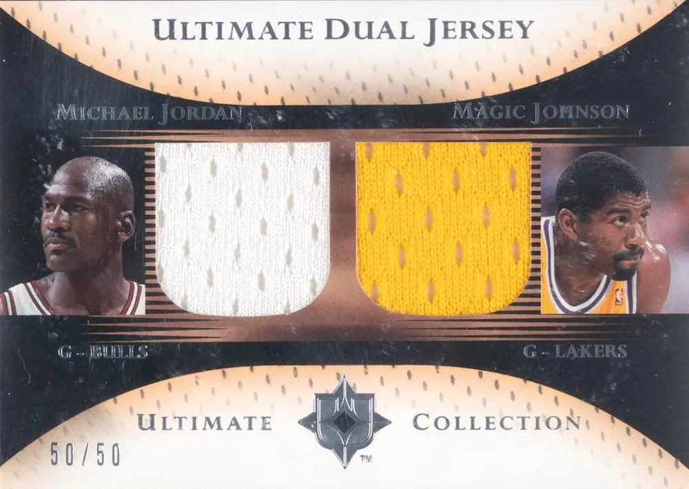2005-06 Upper Deck Ultimate Collection Michael Jordan Ultimate Dual Jerseys #DJ-MM card image