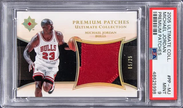 2005-06 Upper Deck Ultimate Collection Michael Jordan Game-Used Premium Patches #PP-MJ card image