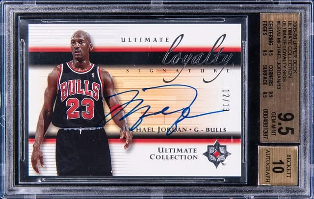 2005-06 Upper Deck Ultimate Collection Michael Jordan Ultimate Loyalty Signatures #LS-MJ card image