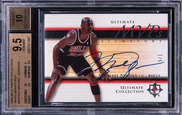 2005-06 Upper Deck Ultimate Collection Michael Jordan MVPs Signatures #MVP-MJ1 card image