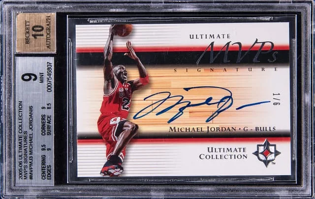 2005-06 Upper Deck Ultimate Collection Michael Jordan MVPs Signatures #MVP-MJ3 card image