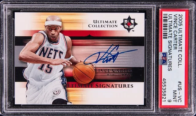 2005-06 Upper Deck Ultimate Collection Vince Carter Ultimate Signatures #US-VC card image