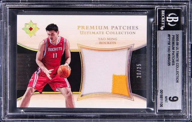 2005-06 Upper Deck Ultimate Collection Yao Ming Premium Patches #PPYM card image