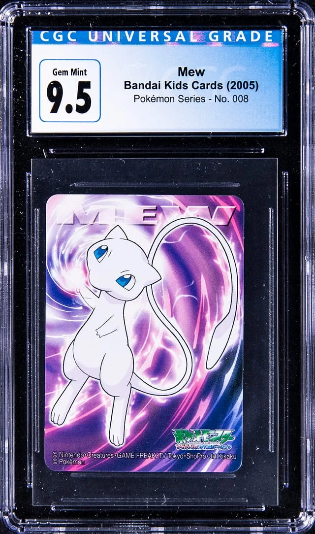 2005 Bandai Kids Cards Pokemon Series Mew #008 card image