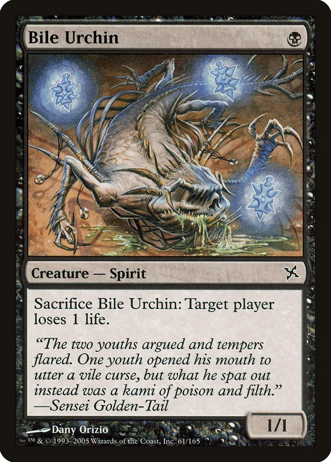 2005 Betrayers of Kamigawa Bile Urchin common #61 unlisted card image