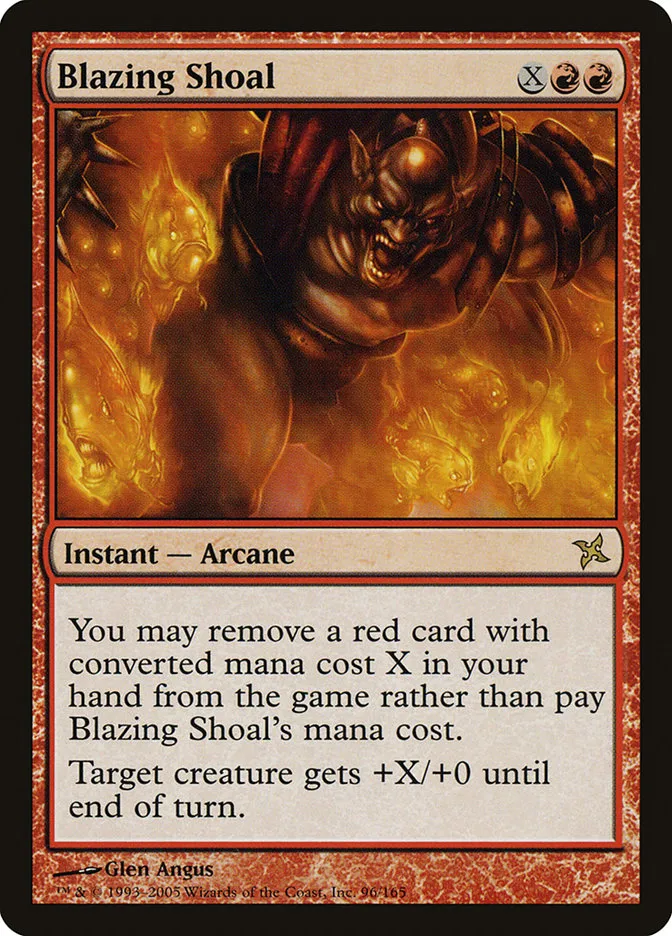 2005 Betrayers of Kamigawa Blazing Shoal rare #96 unlisted card image