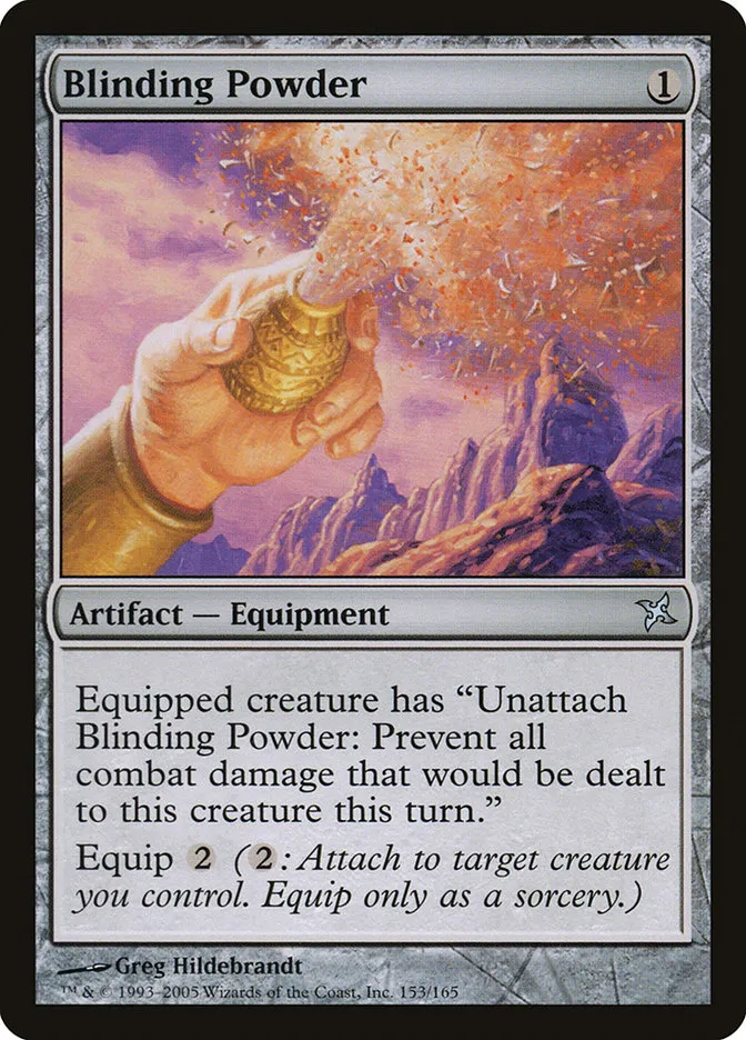 2005 Betrayers of Kamigawa Blinding Powder uncommon #153 unlisted card image