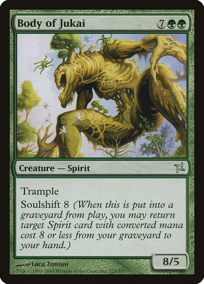 2005 Betrayers of Kamigawa Body of Jukai uncommon #121 unlisted card image