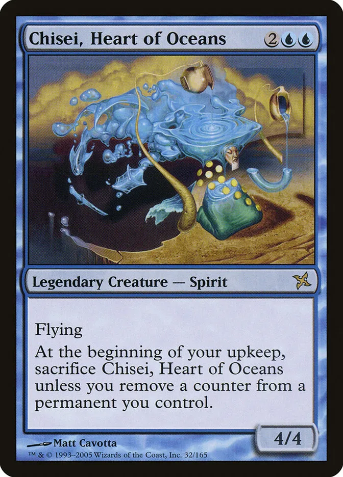 2005 Betrayers of Kamigawa Chisei, Heart of Oceans rare #32 unlisted card image
