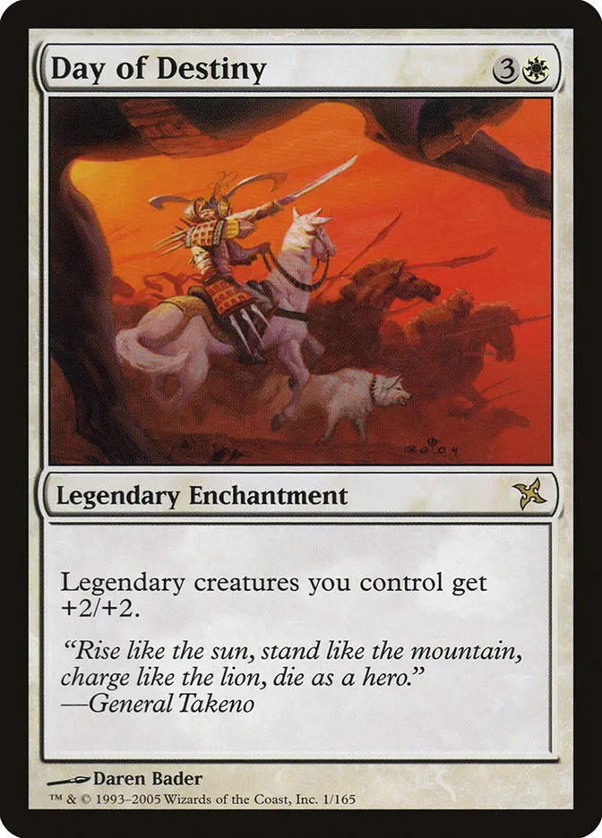 2005 Betrayers of Kamigawa Day of Destiny rare #1 unlisted card image