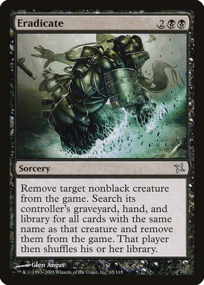 2005 Betrayers of Kamigawa Eradicate uncommon #65 unlisted card image