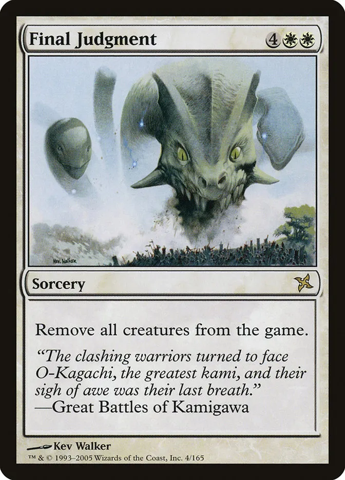2005 Betrayers of Kamigawa Final Judgment rare #4 unlisted card image