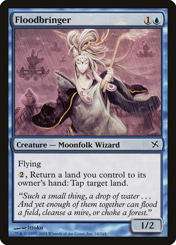 2005 Betrayers of Kamigawa Floodbringer common #34 unlisted card image