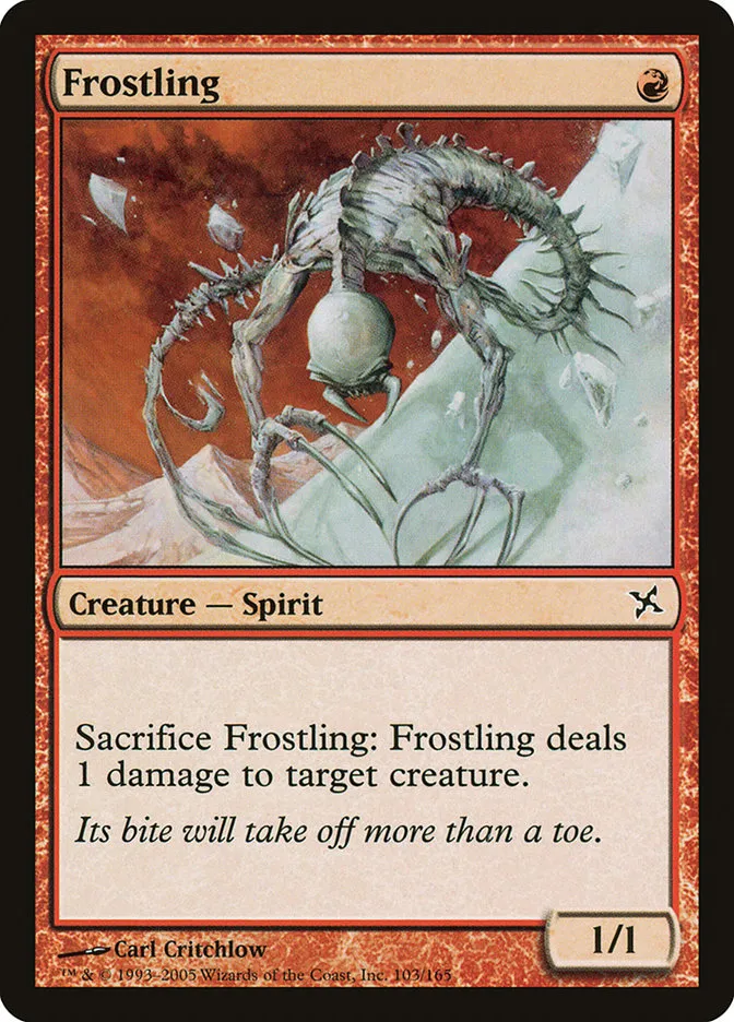 2005 Betrayers of Kamigawa Frostling common #103 unlisted card image