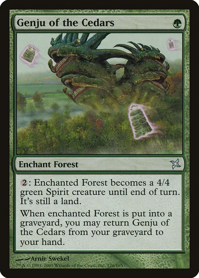 2005 Betrayers of Kamigawa Genju of the Cedars uncommon #126 unlisted card image