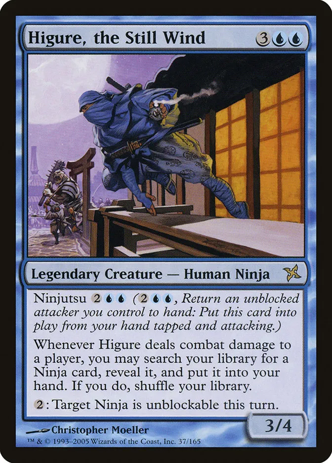 2005 Betrayers of Kamigawa Higure, the Still Wind rare #37 unlisted card image