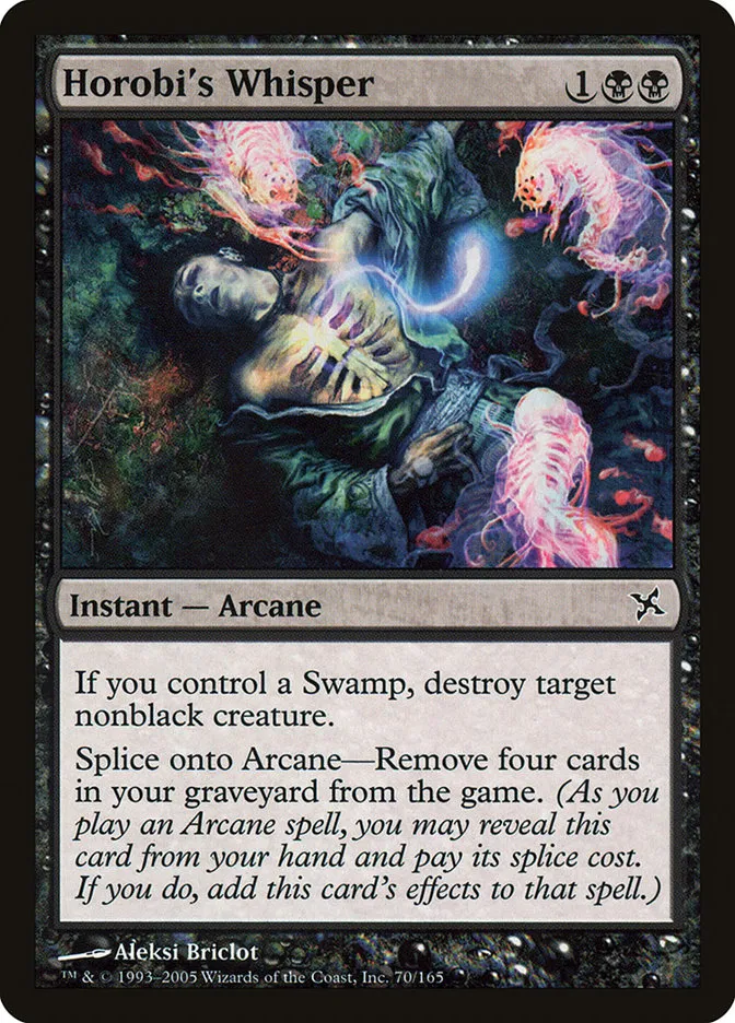 2005 Betrayers of Kamigawa Horobi's Whisper common #70 unlisted card image