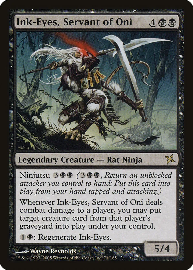 2005 Betrayers of Kamigawa Ink-Eyes, Servant of Oni rare #71 unlisted card image