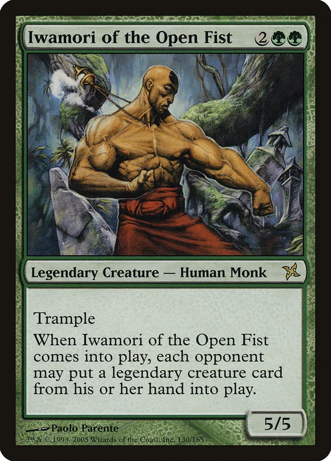 2005 Betrayers of Kamigawa Iwamori of the Open Fist rare #130 unlisted card image