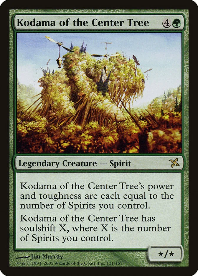 2005 Betrayers of Kamigawa Kodama of the Center Tree rare #131 unlisted card image
