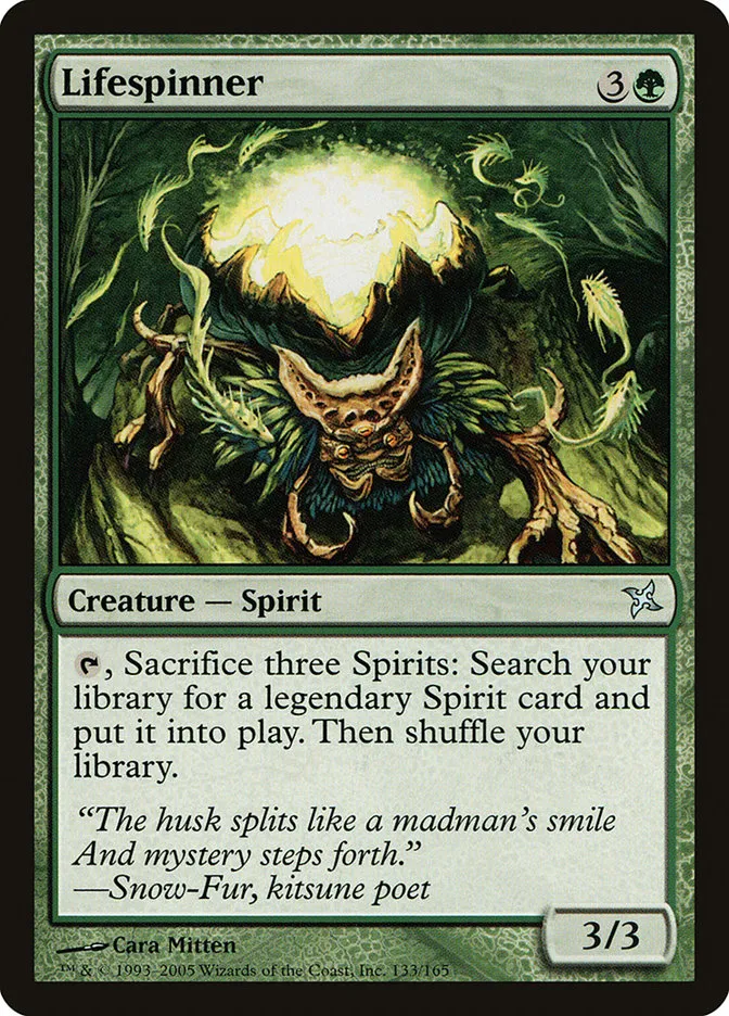 2005 Betrayers of Kamigawa Lifespinner uncommon #133 unlisted card image