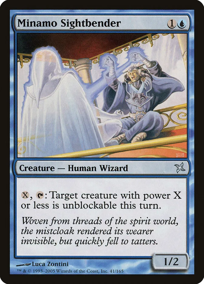 2005 Betrayers of Kamigawa Minamo Sightbender uncommon #41 unlisted card image