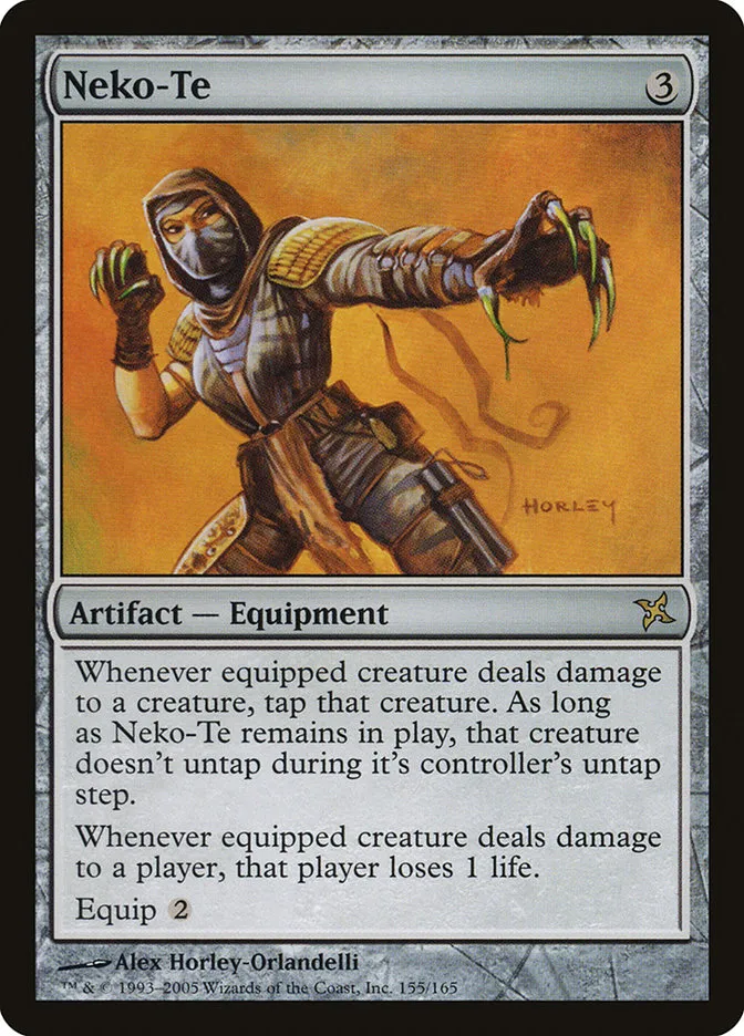 2005 Betrayers of Kamigawa Neko-Te rare #155 unlisted card image